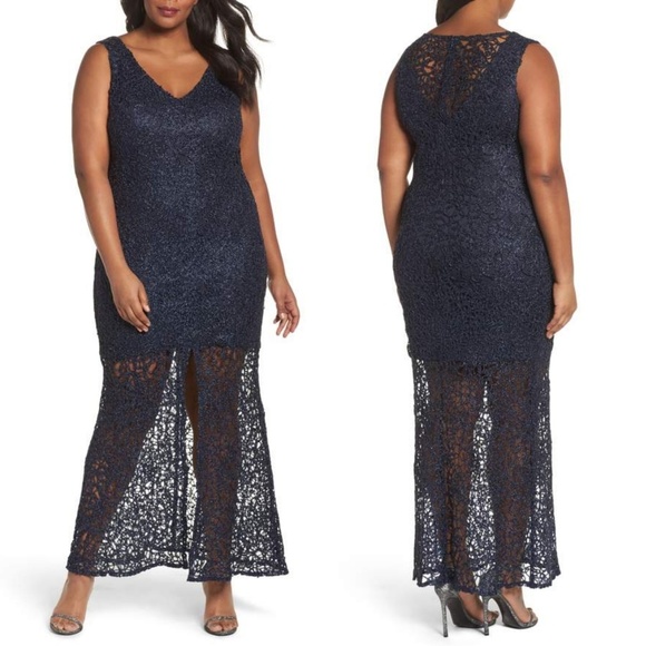 Marina Met Lace Gown at Nordstrom Rack - Womens Plus-Size Dresses Marina Met Lace Gown at Nordstrom Rack - Womens Plus-Size Dresses